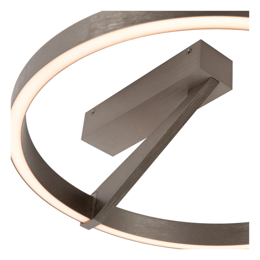Lucide APPLAUSE dimbare LED-plafondlamp Ø 40 cm, 26 W, 2200–4000 K, ijzergrijs