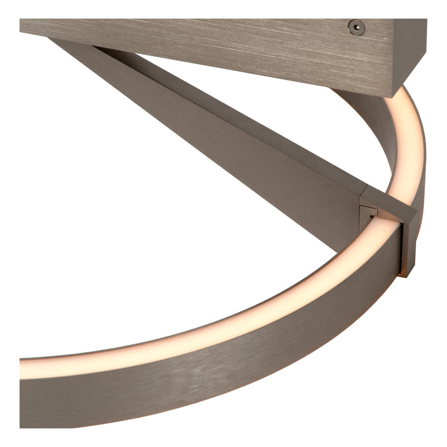 Lucide APPLAUSE dimbare LED-plafondlamp Ø 40 cm, 26 W, 2200–4000 K, ijzergrijs