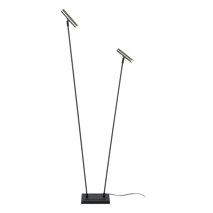 Lucide DUARTE vloerlamp 2 × G9, ijzergrijs