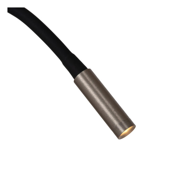 Lucide ASJA oplaadbare LED-wandspot met 3 dimstanden, 3 W, ijzergrijs