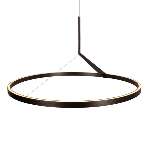 Lucide APPLAUSE dimbare LED-hanglamp met bewegingssensor Ø 80 cm, 50 W, 2700–4000 K, ijzergrijs