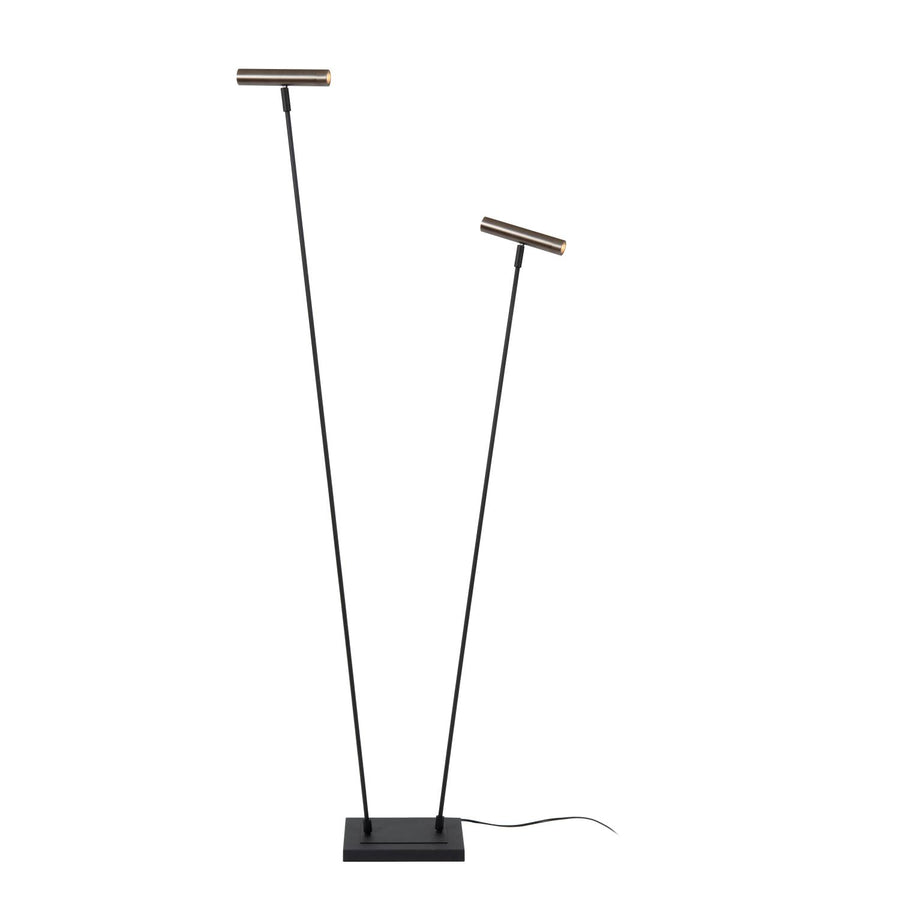 Lucide DUARTE vloerlamp 2 × G9, ijzergrijs
