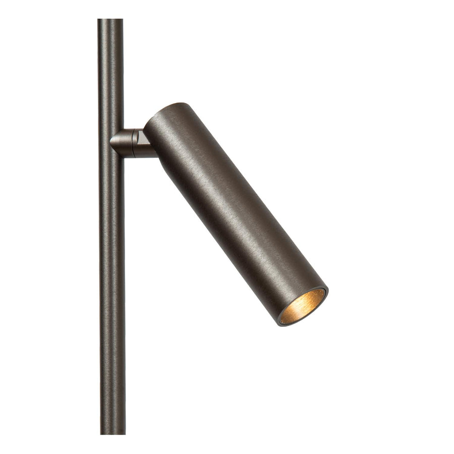 Lucide APPLAUSE dimbare LED-vloerlamp Ø 33 cm, 2700–4000 K, ijzergrijs