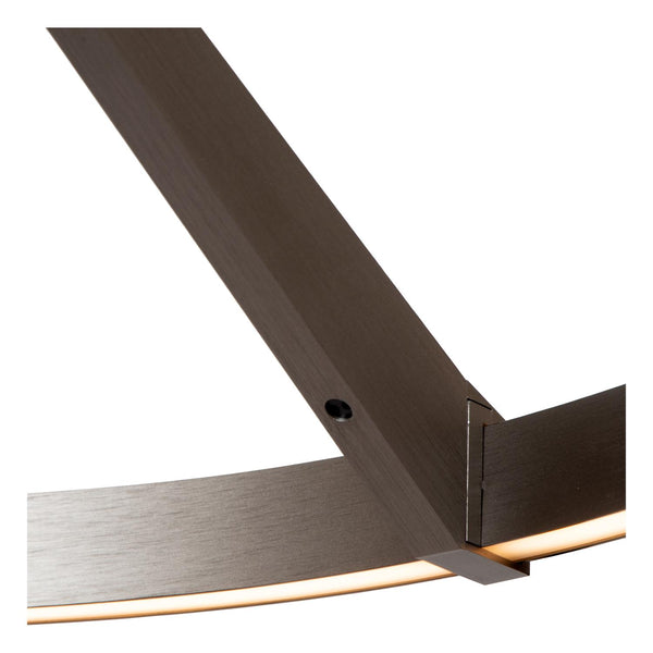 Lucide APPLAUSE dimbare LED-hanglamp met bewegingssensor Ø 60 cm, 32 W, 2700–4000 K, ijzergrijs