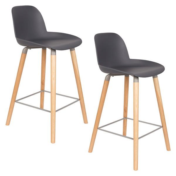 Albert kuip barkruk 65 cm donkergrijs (set of 2)