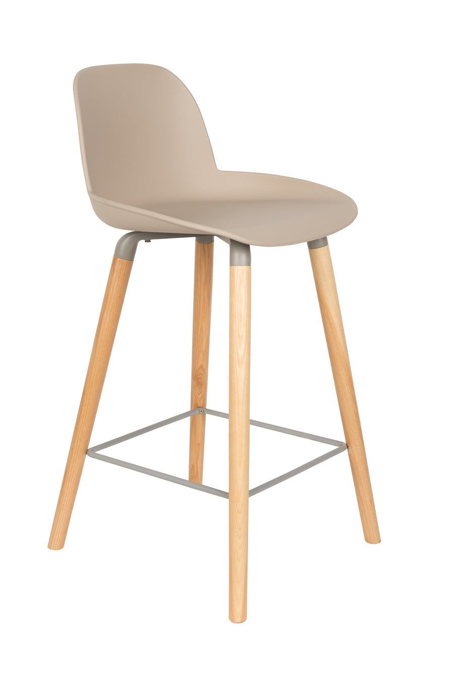 Albert kuip barkruk rugleuning 65 cm taupe (set of 2)