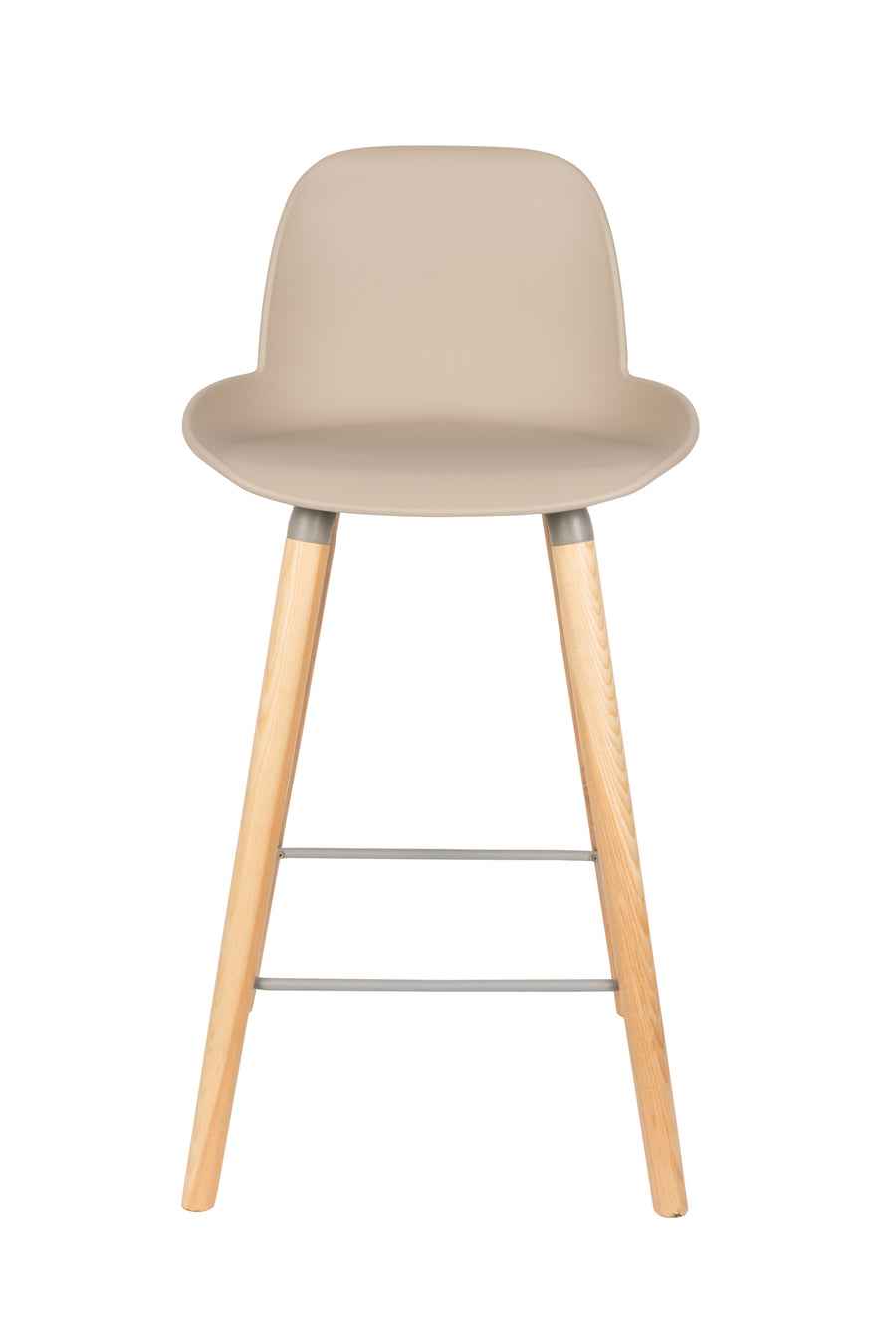 Albert kuip barkruk rugleuning 65 cm taupe (set of 2)