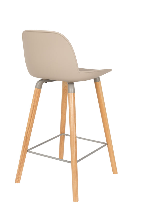 Albert kuip barkruk rugleuning 65 cm taupe (set of 2)