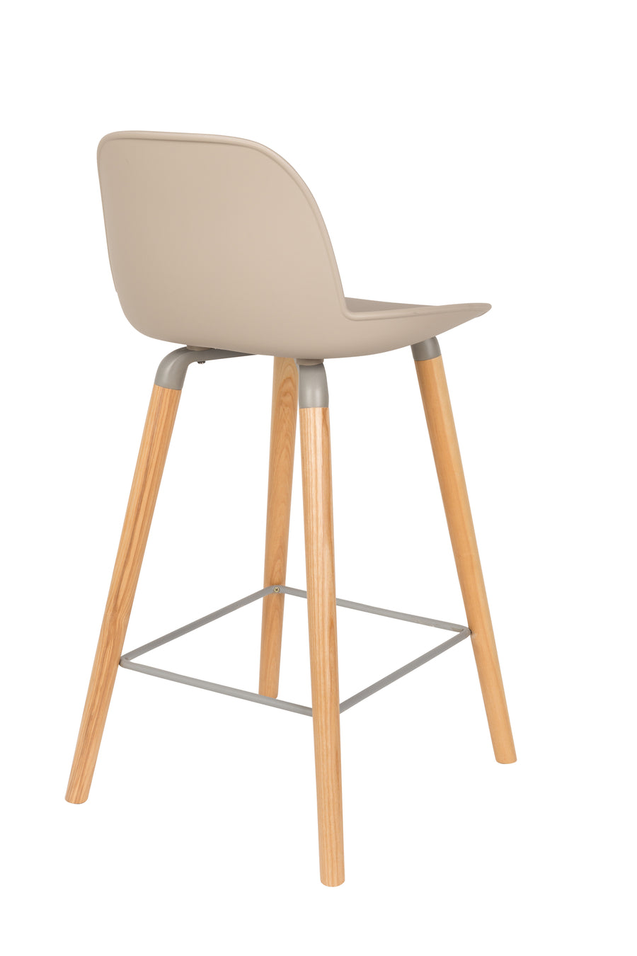 Albert kuip barkruk rugleuning 65 cm taupe (set of 2)