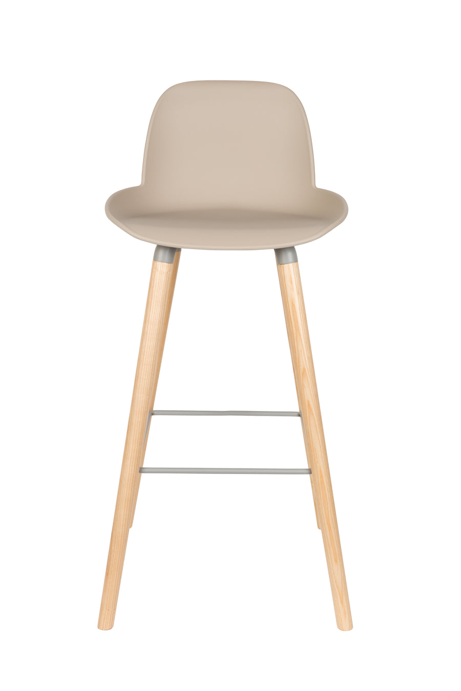 Albert kuip barkruk rugleuning 75 cm taupe (set of 2)