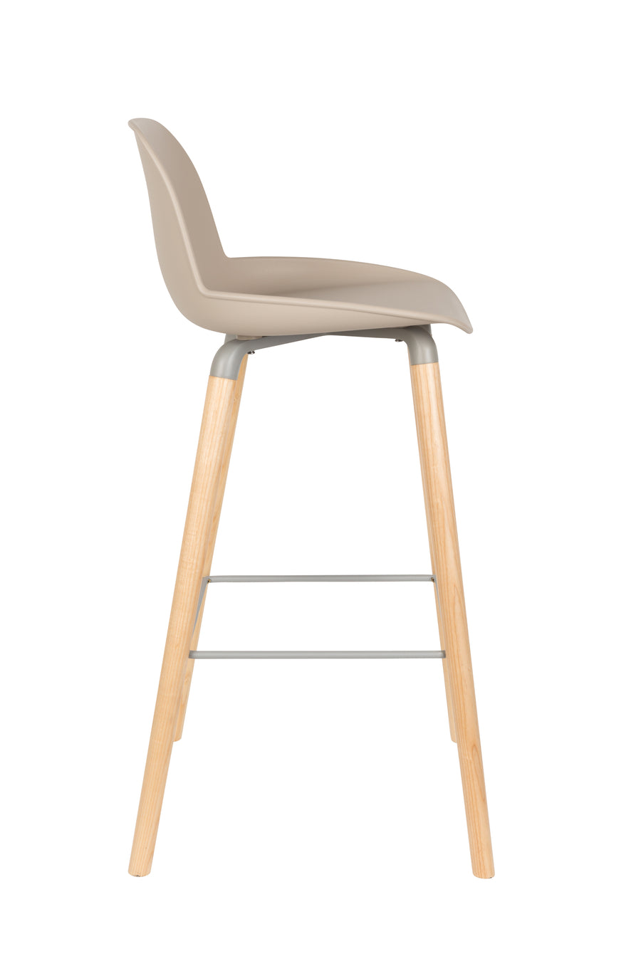 Albert kuip barkruk rugleuning 75 cm taupe (set of 2)