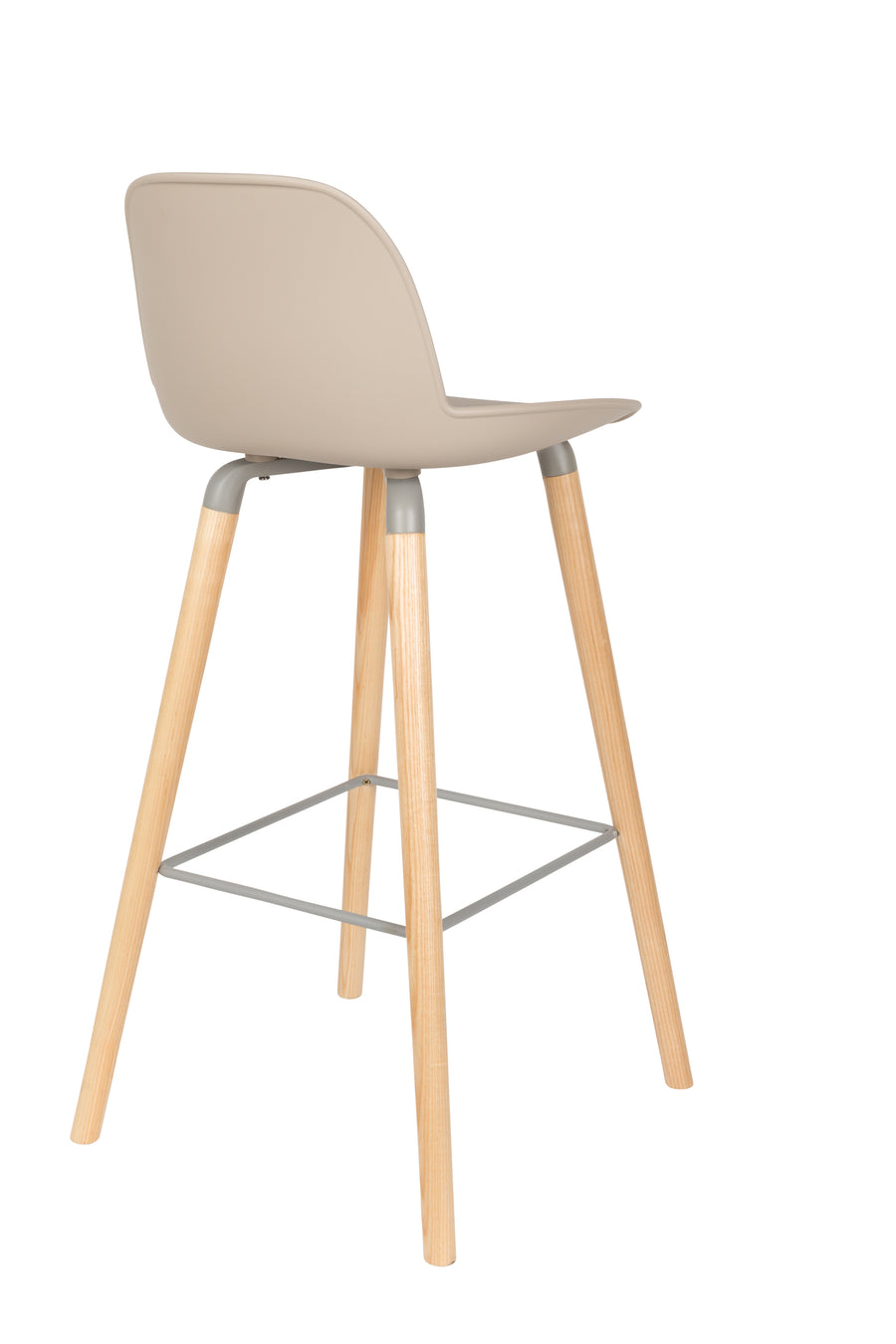 Albert kuip barkruk rugleuning 75 cm taupe (set of 2)