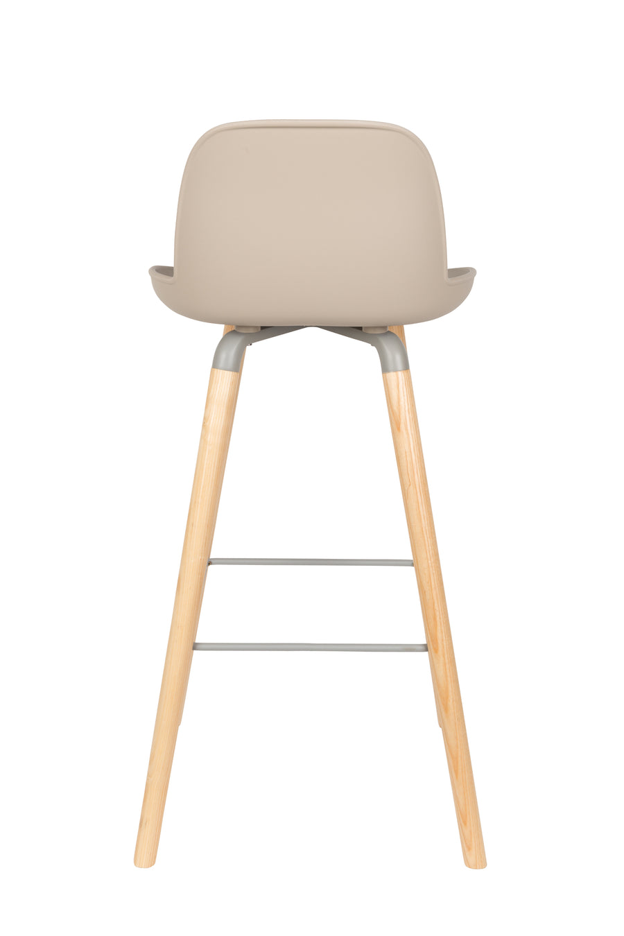 Albert kuip barkruk rugleuning 75 cm taupe (set of 2)
