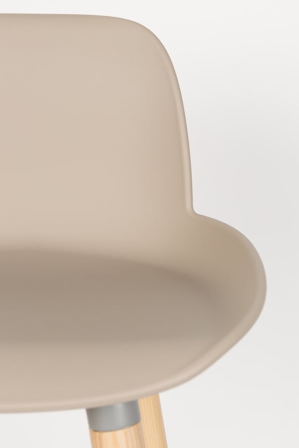 Albert kuip barkruk rugleuning 75 cm taupe (set of 2)