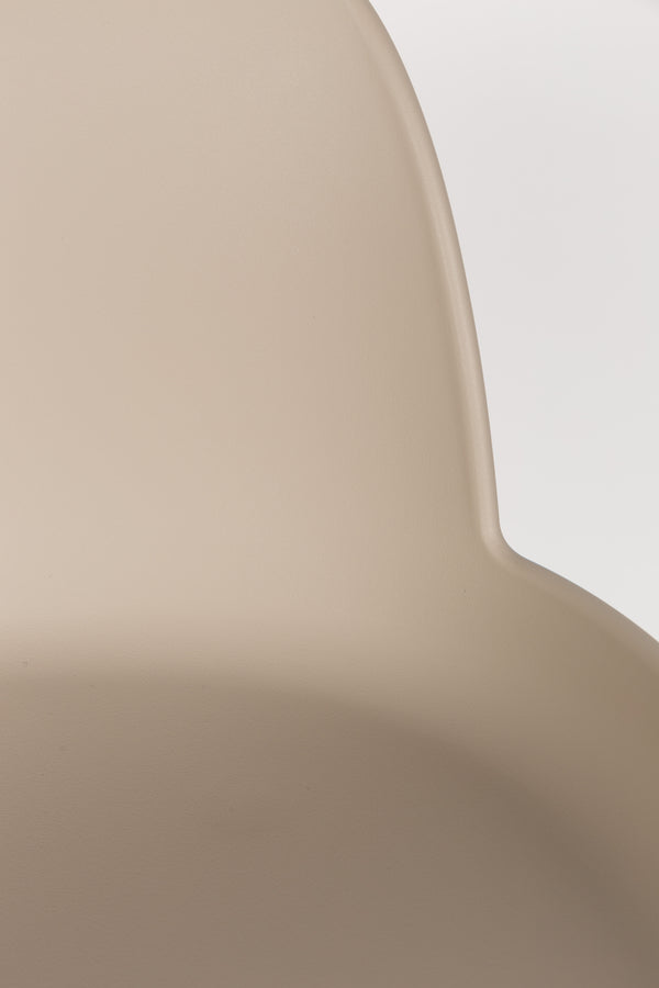 Albert kuip barkruk rugleuning 75 cm taupe (set of 2)
