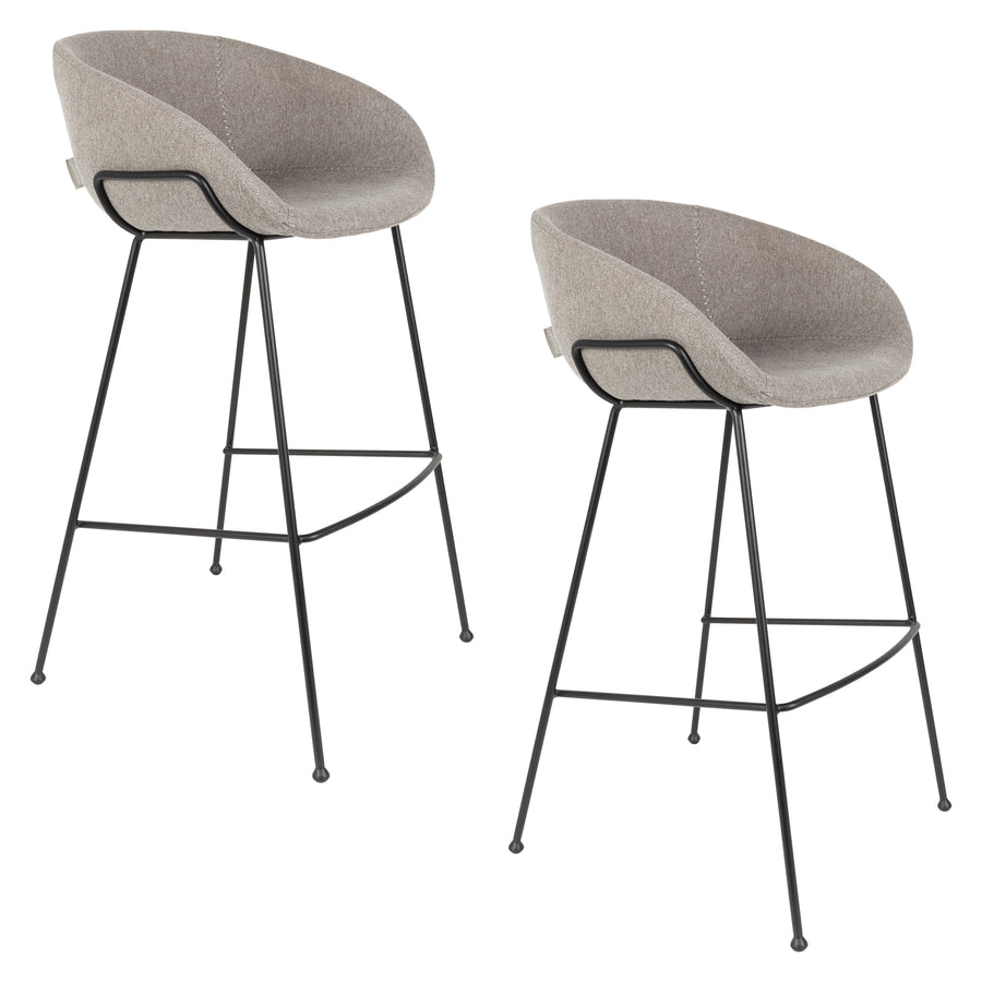 Barkruk Feston Fab Grijs (set van 2)