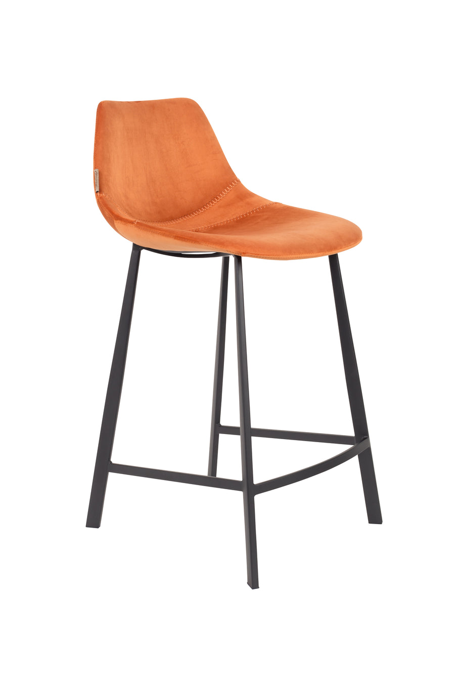 Counterkruk Franky Fluweel Oranje (set van 2)