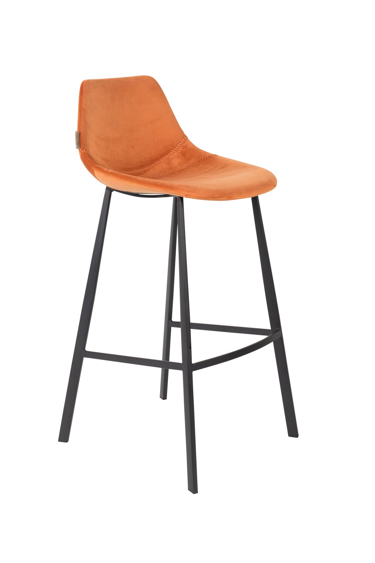Barkruk Franky Fluweel Oranje (set van 2)