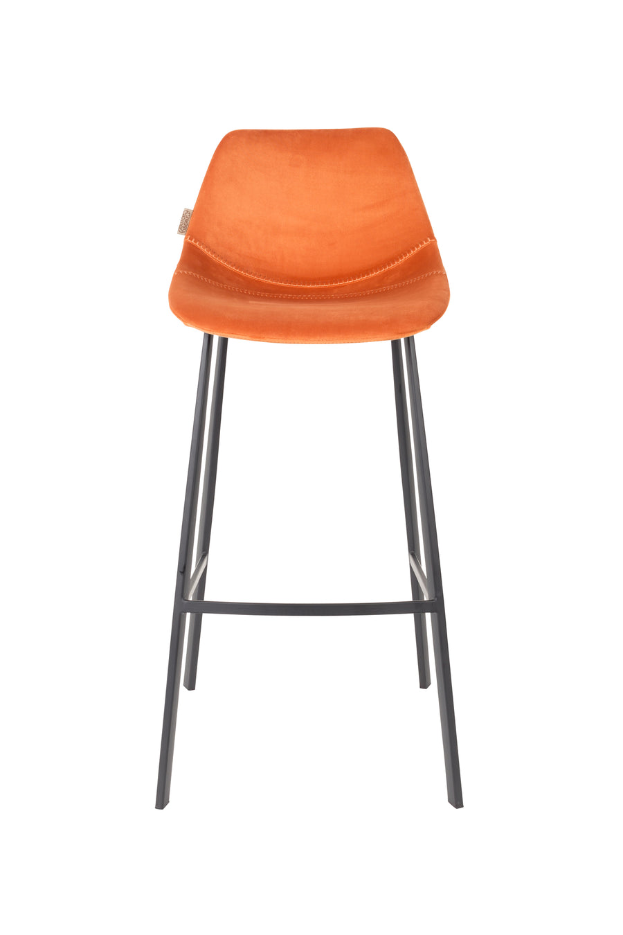 Barkruk Franky Fluweel Oranje (set van 2)