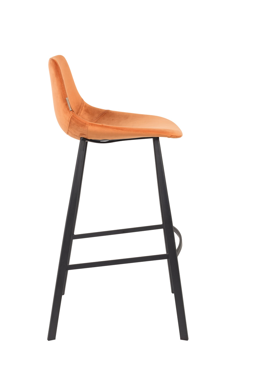 Barkruk Franky Fluweel Oranje (set van 2)