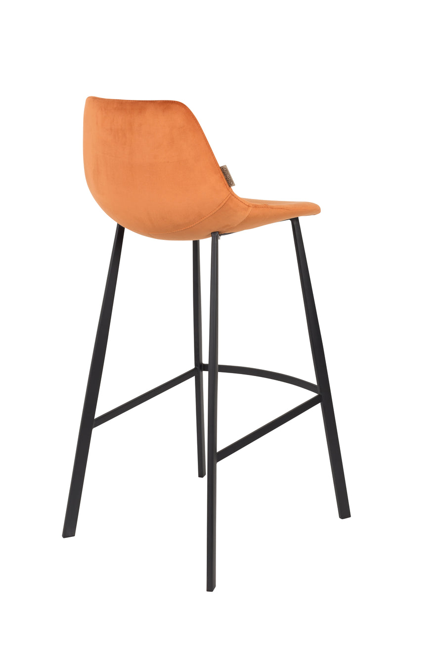 Barkruk Franky Fluweel Oranje (set van 2)