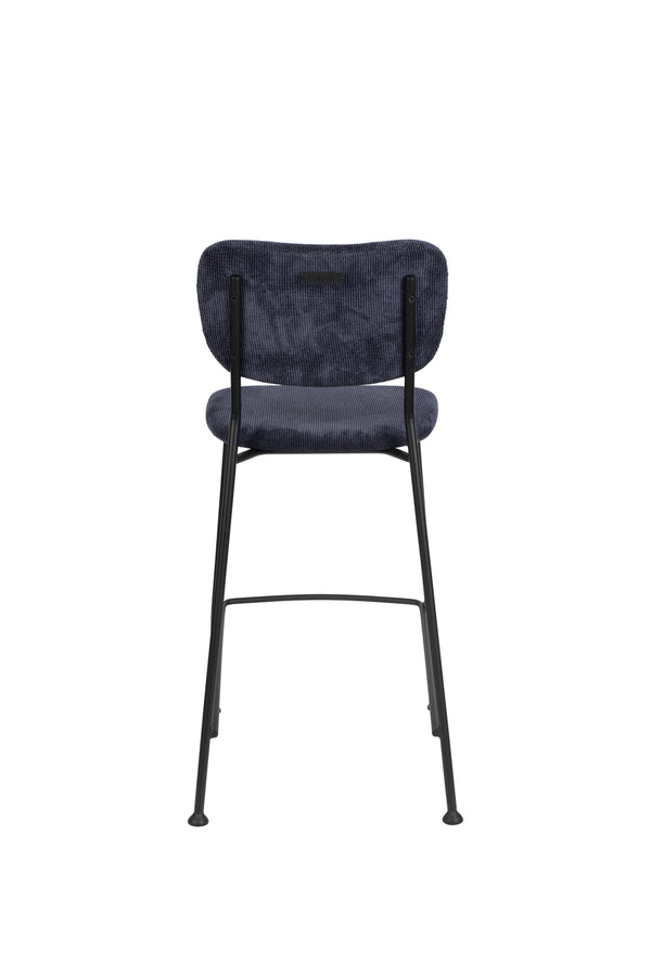 Benson barkruk rugleuning 64,5 cm donkerblauw (set of 2)