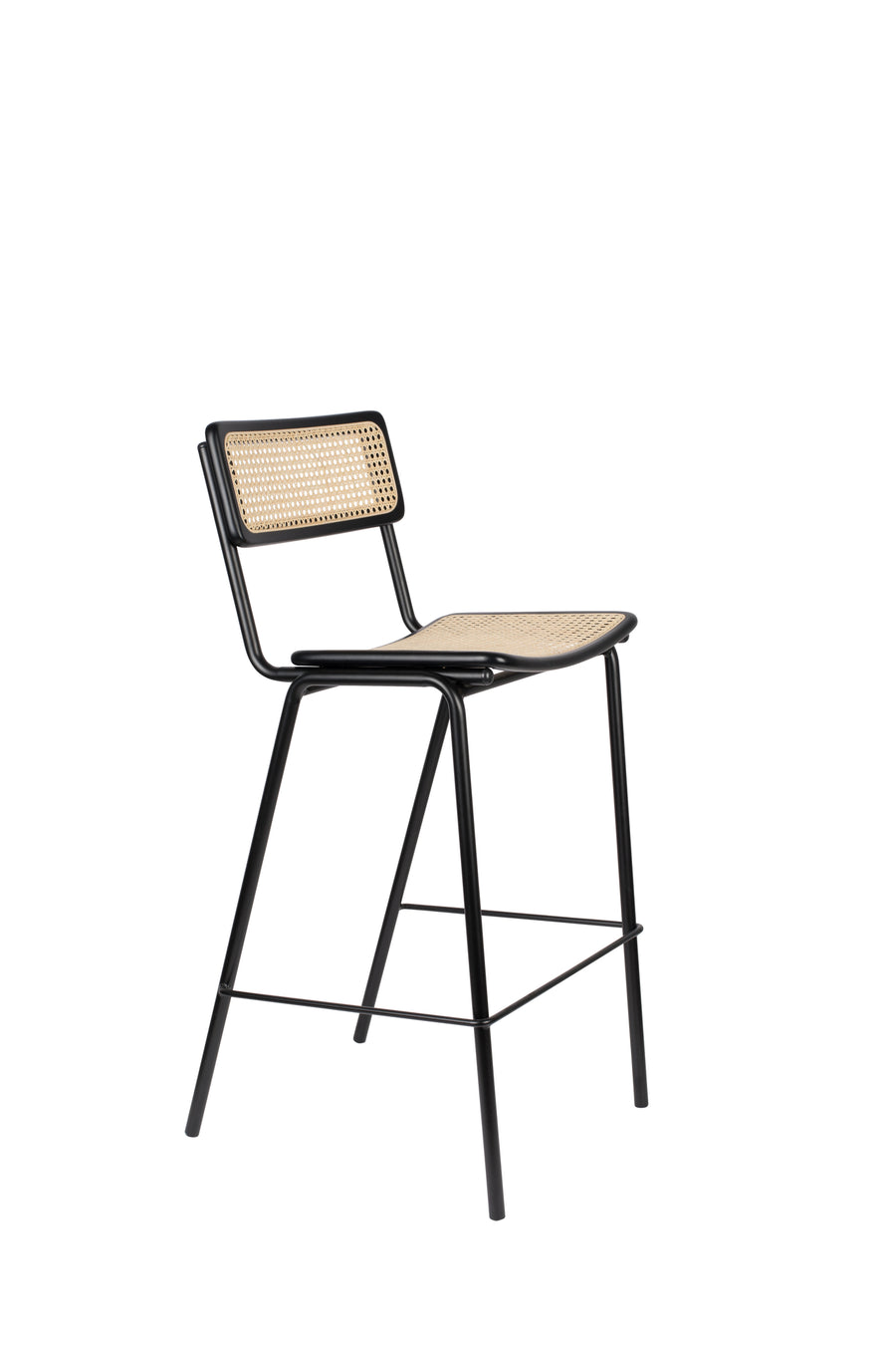 Barkruk Jort Zwart/Naturel (set van 2)