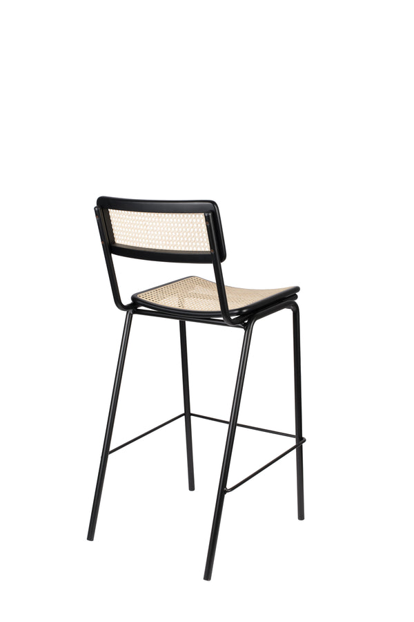 Barkruk Jort Zwart/Naturel (set van 2)