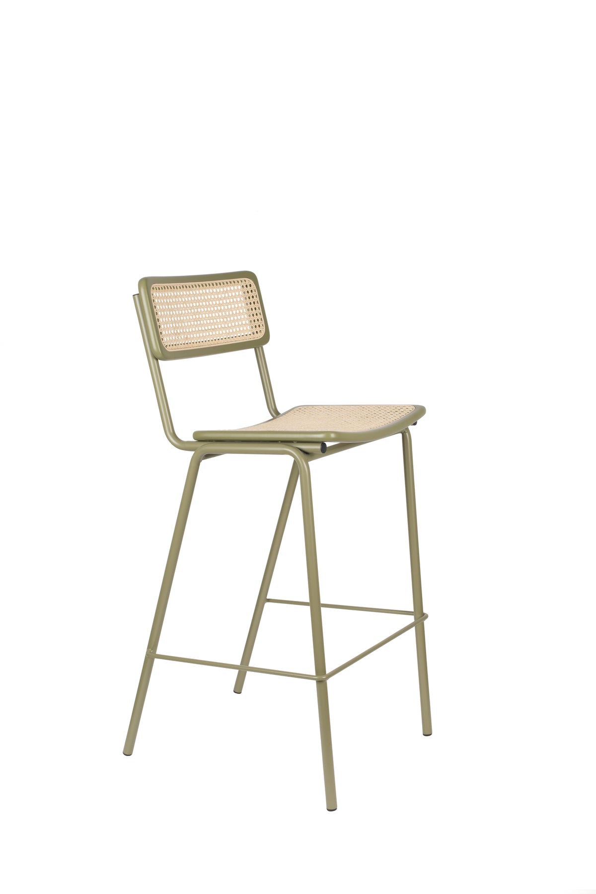 Barkruk Jort Groen/Naturel (set van 2)