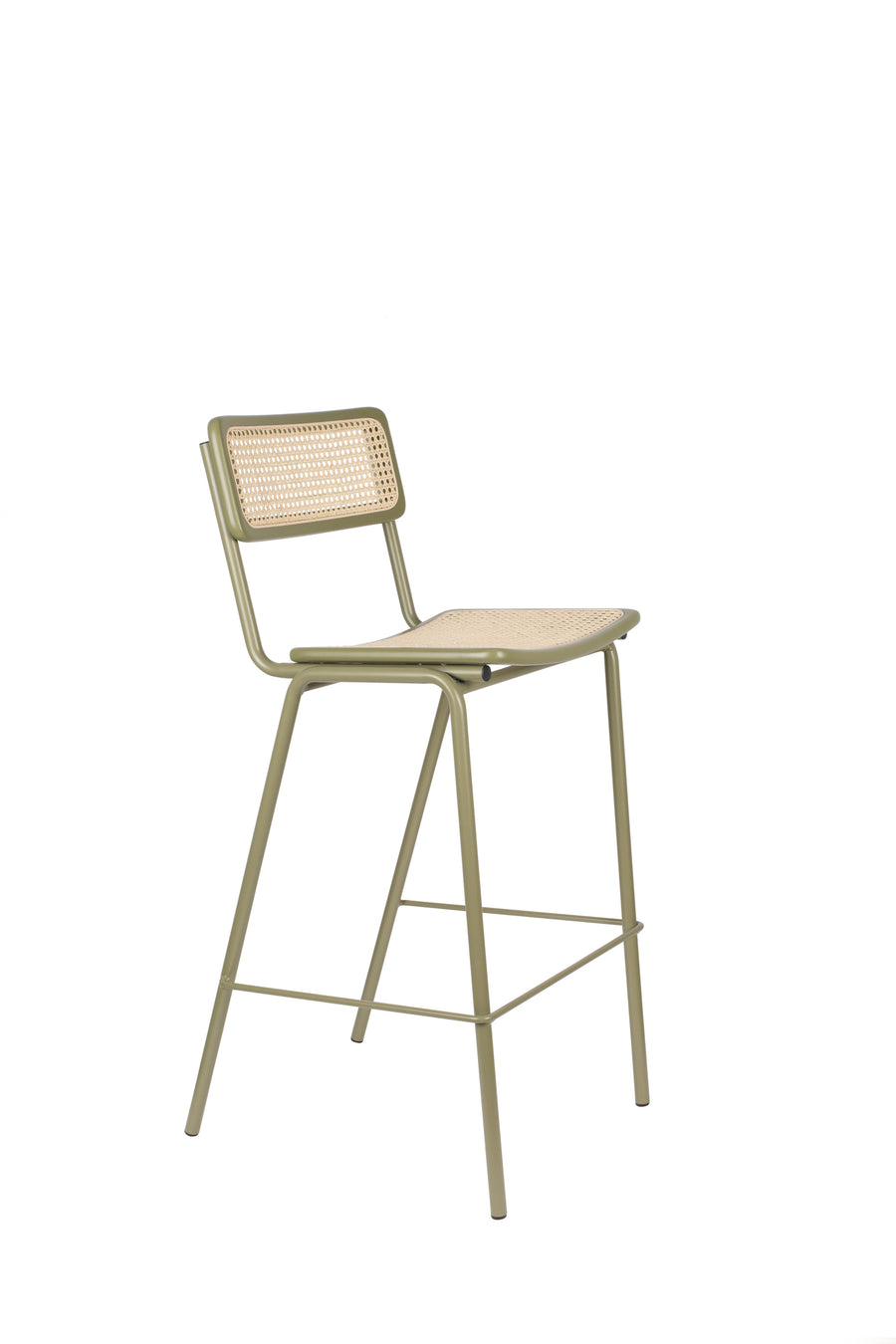 Barkruk Jort Groen/Naturel (set van 2)