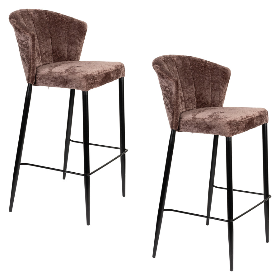 Counterstoel Georgia Paars (set van 2)
