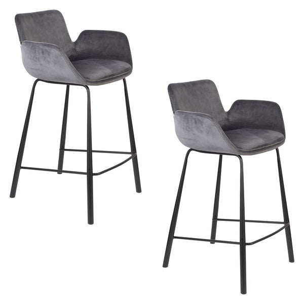 Counterkruk Brit Donker Grijs (set van 2)