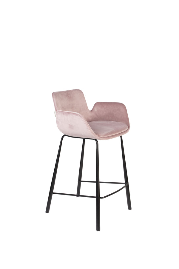 Brit barkruk rugleuning 67,5 cm roze (set of 2)