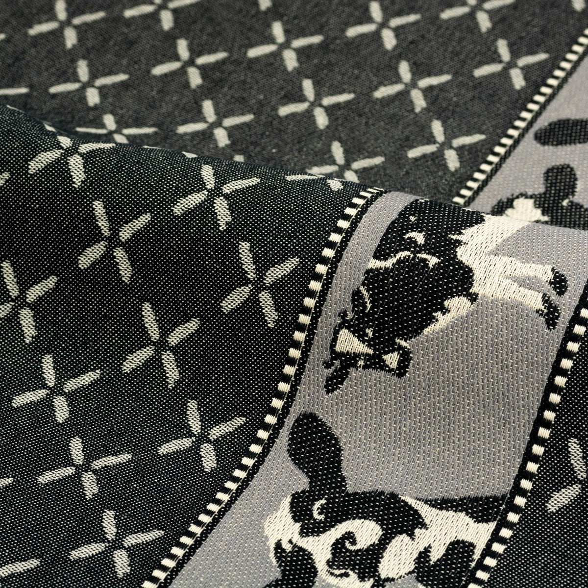 Tea Towel Cows Black
