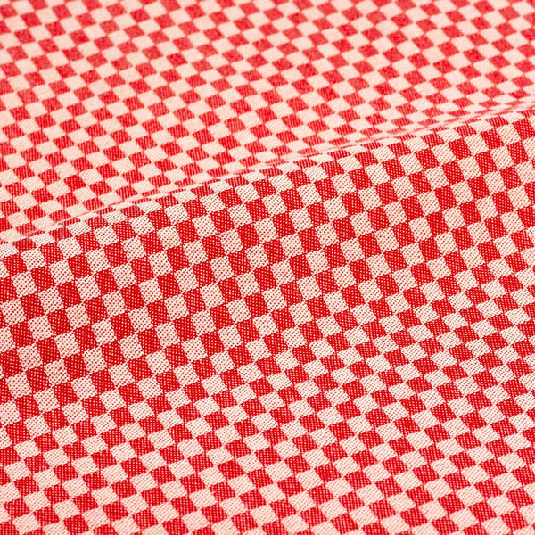 Tea Towel Small Check Red