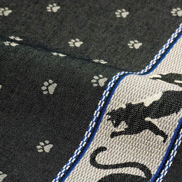Tea Towel Cats Black