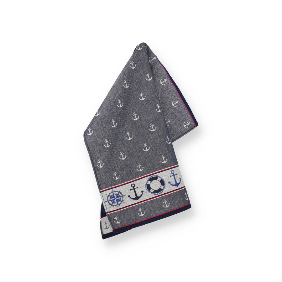 Tea Towel Maritime Dark Blue
