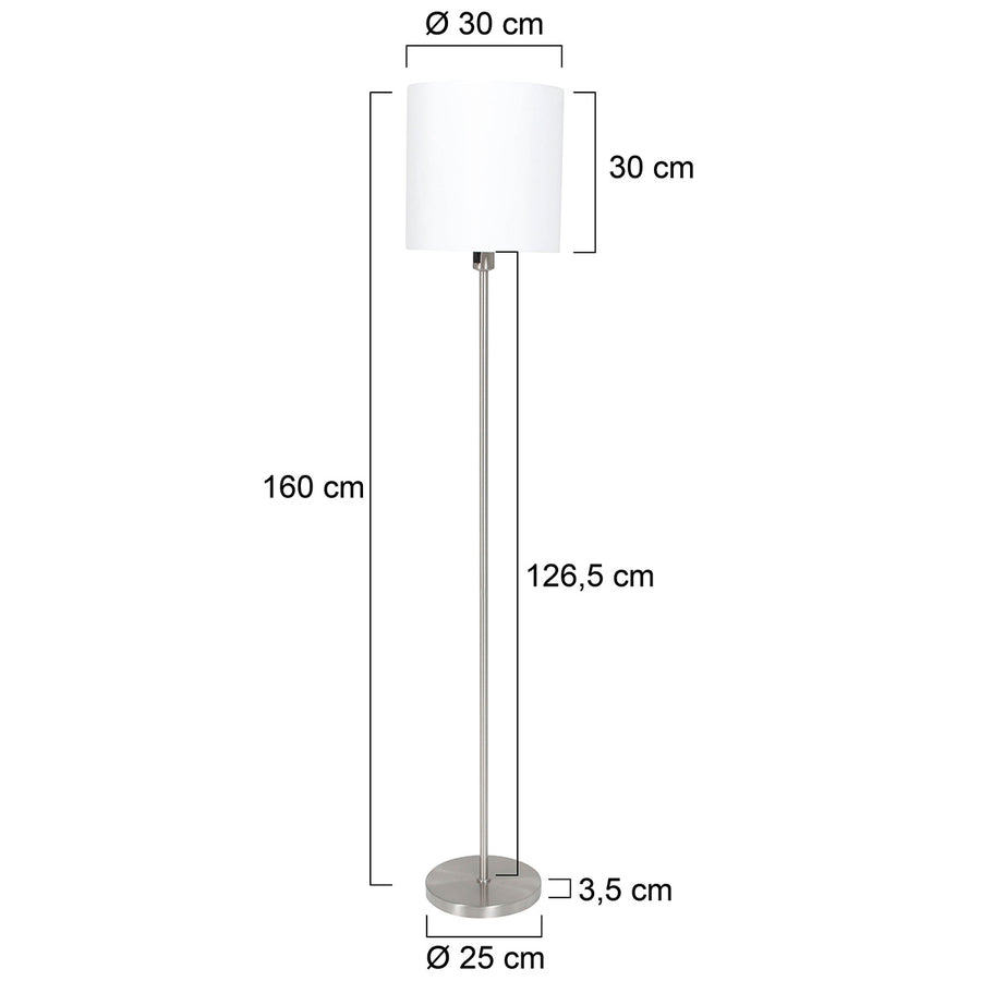 Vloerlamp Noor 1564ST Staal