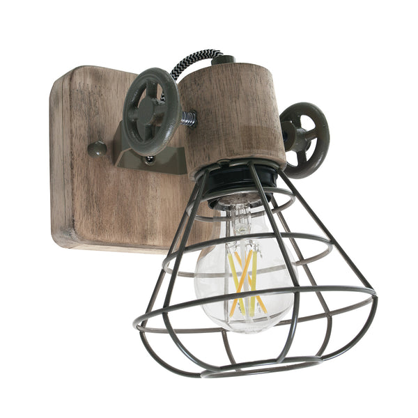 Groene wandlamp / spot geurnesey 1578g met e27 fitting