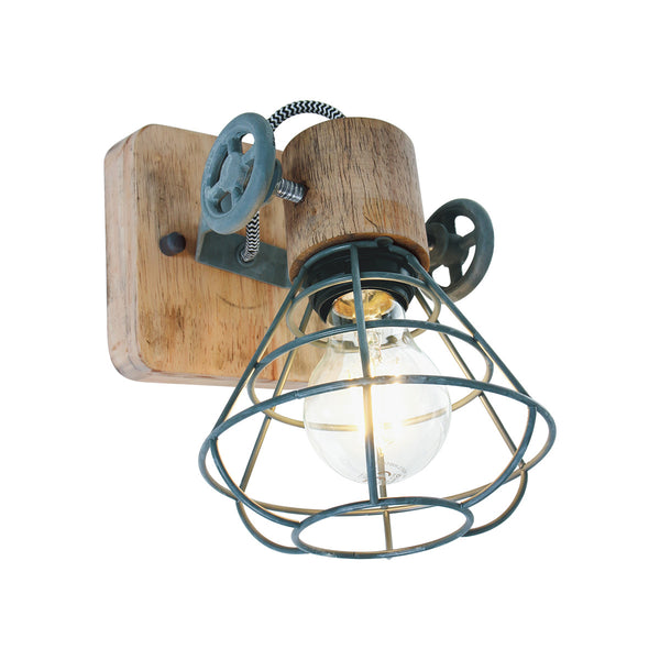 Grijze wandlamp / spot geurnesey 1578gr met e27 fitting