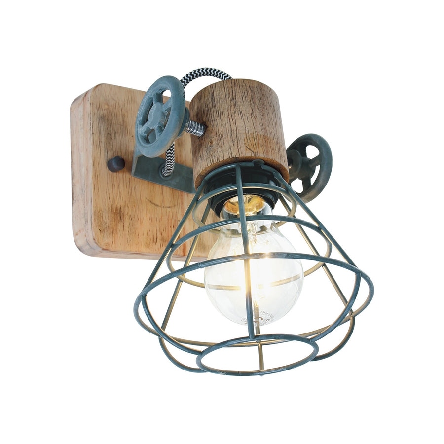 Grijze wandlamp / spot geurnesey 1578gr met e27 fitting