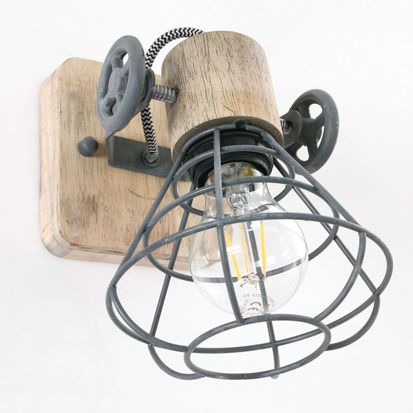 Grijze wandlamp / spot geurnesey 1578gr met e27 fitting