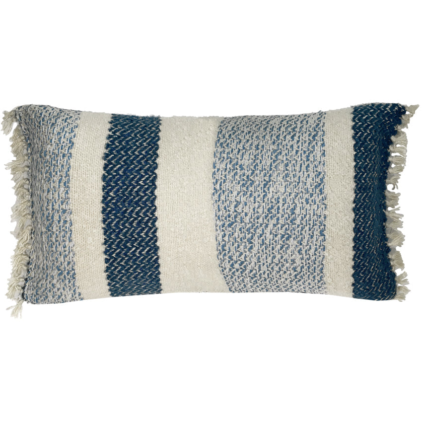 Malagoon sierkussen berber - blauw - 35x60cm