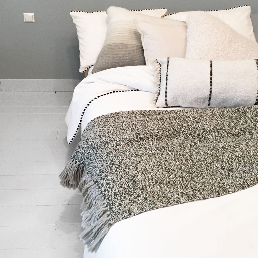 Malagoon plaid sand - beige mélange - 125x150cm