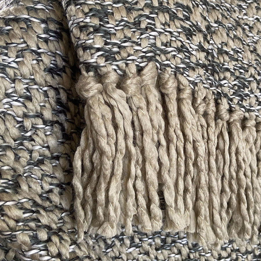 Malagoon plaid sand - beige mélange - 125x150cm
