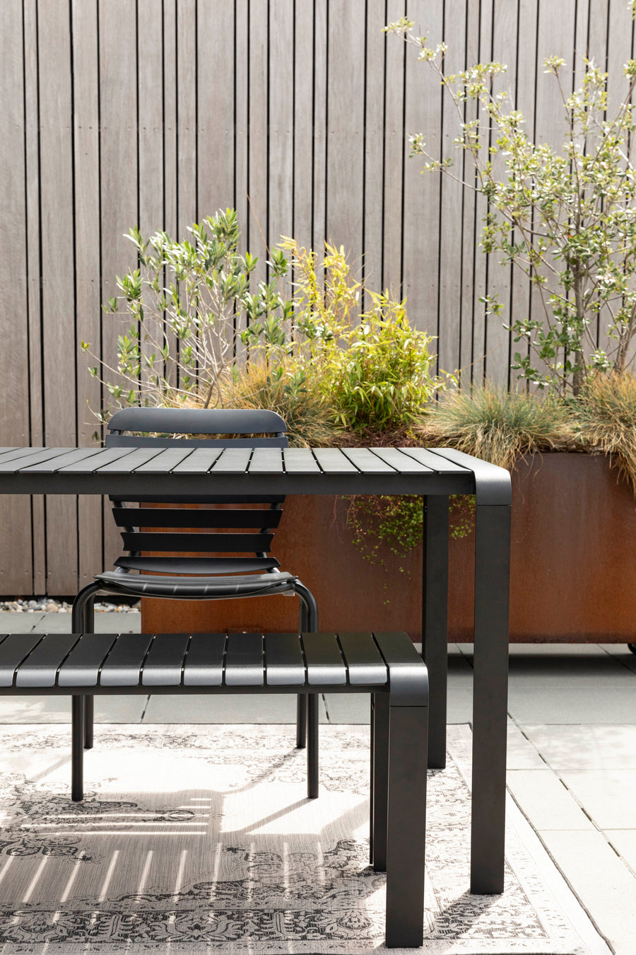 Tuinbank Vondel 129,5x45 Zwart