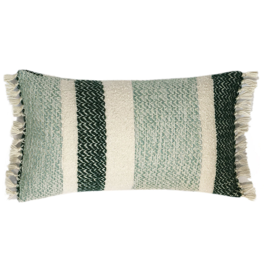 Malagoon sierkussen berber - gemêleerd groen - 35x60cm