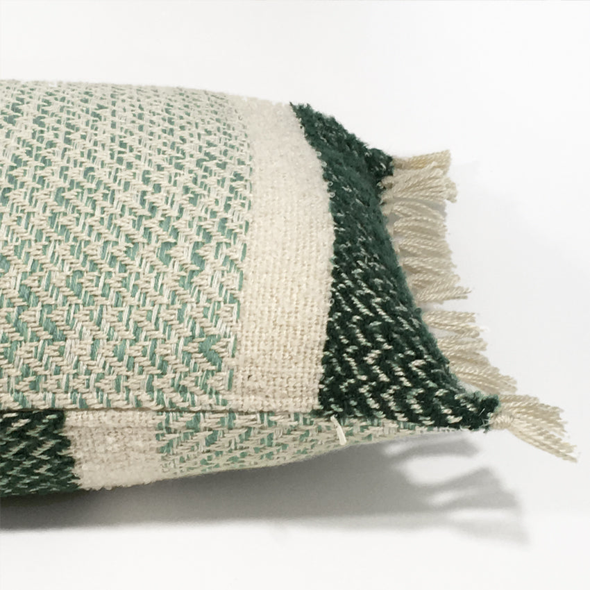 Malagoon sierkussen berber - gemêleerd groen - 35x60cm
