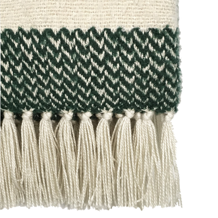 Malagoon plaid berber - gemêleerd groen - 125x150cm