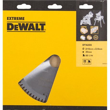 DT4286-QZ CZB 216x30x80t, trapezium, negatief 5°, kerf 2,6mm